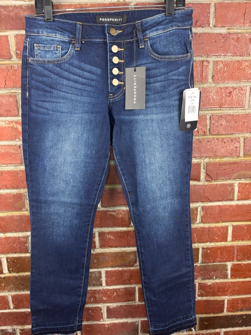 Prosperity
Micah Button Front Straight Leg Jean Sz 28